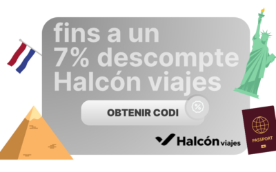 FINS A UN 7% DESCOMPTE A HALCÓN VIAJES